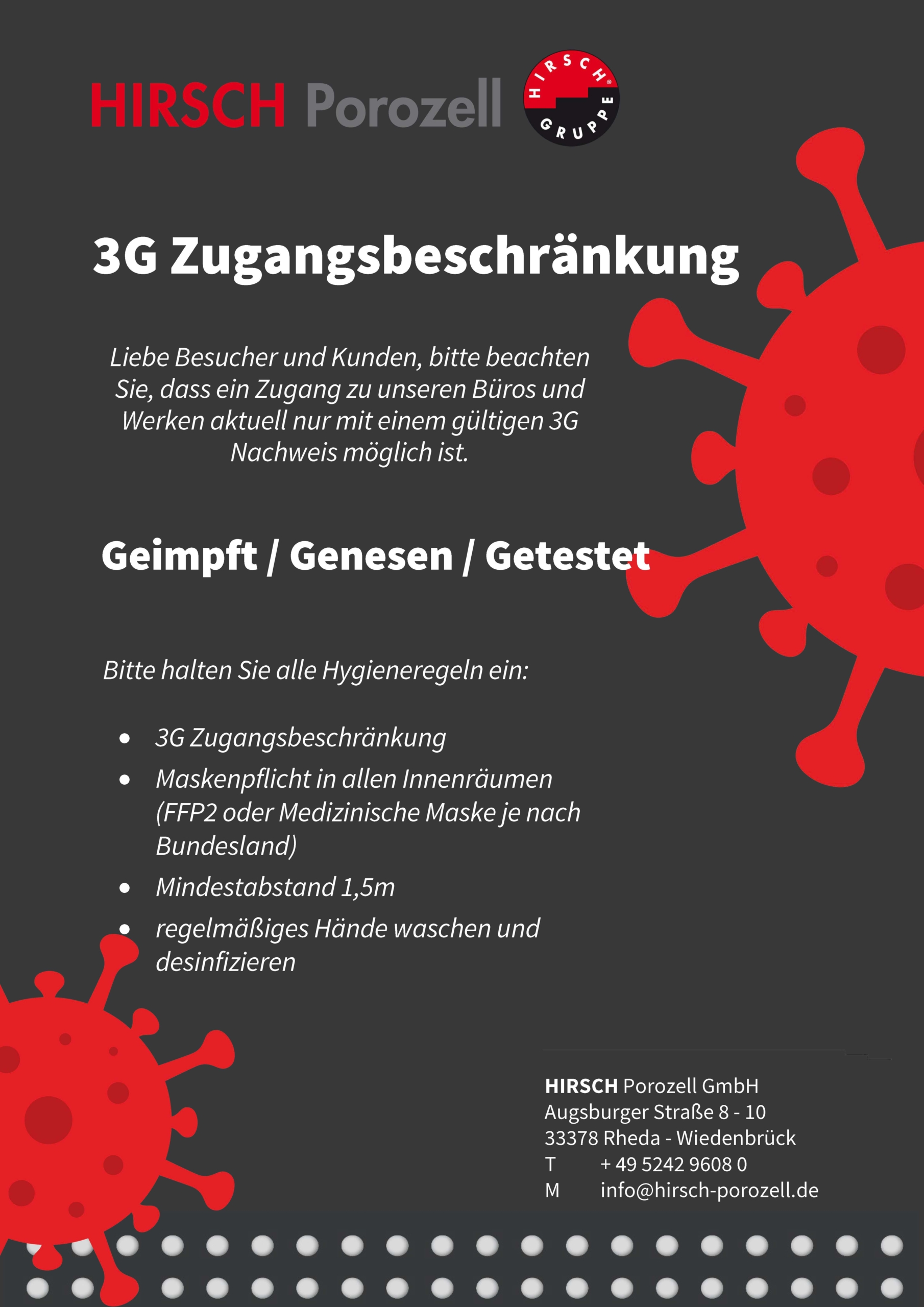 Corona_3G Regel Besucher und Kunden